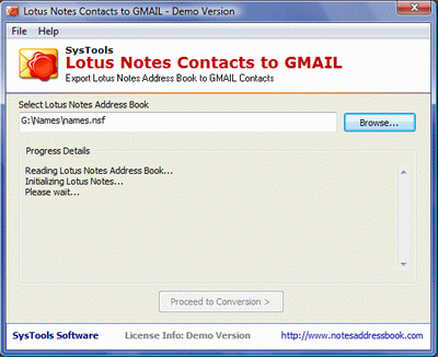 NSF to Google Contacts