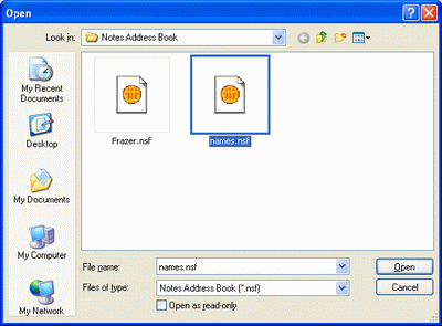 Open NSF File